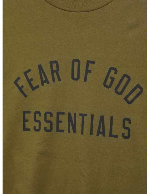 Tricou FEAR OF GOD, Logo Insert, Olive - 125BT244194FOLIVE