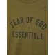 Tricou FEAR OF GOD, Logo Insert, Olive - 125BT244194FOLIVE