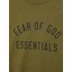 Tricou FEAR OF GOD, Logo Insert, Olive - 125BT244194FOLIVE