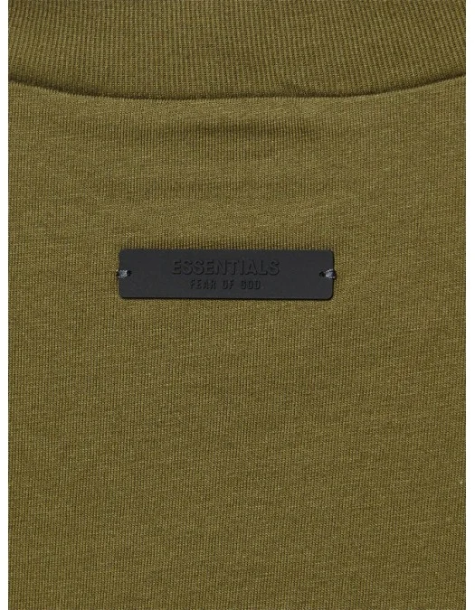 Tricou FEAR OF GOD, Logo Insert, Olive - 125BT244194FOLIVE