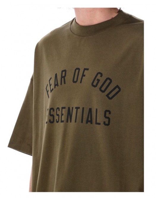 Tricou FEAR OF GOD, Logo Insert, Olive Oversized - 125BT244194FOLIVE