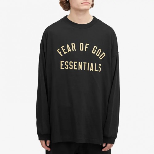 Bluza FEAR OF GOD, Logo Insert, Oversized, Black Bluza FEAR OF GOD, Logo Insert, Oversized, Black