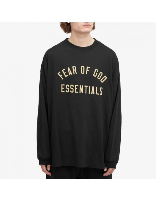 Bluza FEAR OF GOD, Logo Insert, Oversized, Black - 125BT244200FBLACK