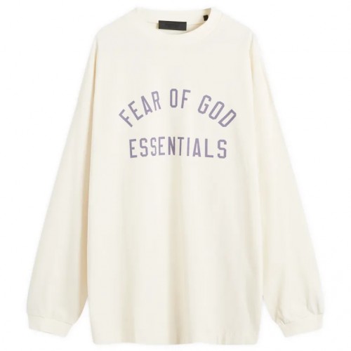 Bluza FEAR OF GOD, Logo Insert, Oversized, White Bluza FEAR OF GOD, Logo Insert, Oversized, White