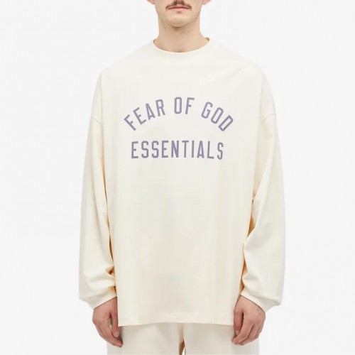 Bluza FEAR OF GOD, Logo Insert, Oversized, White Bluza FEAR OF GOD, Logo Insert, Oversized, White
