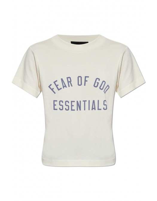 Tricou FEAR OF GOD, Logo Insert, Tri-Blend, Cream - 125BT245442FWSHELL