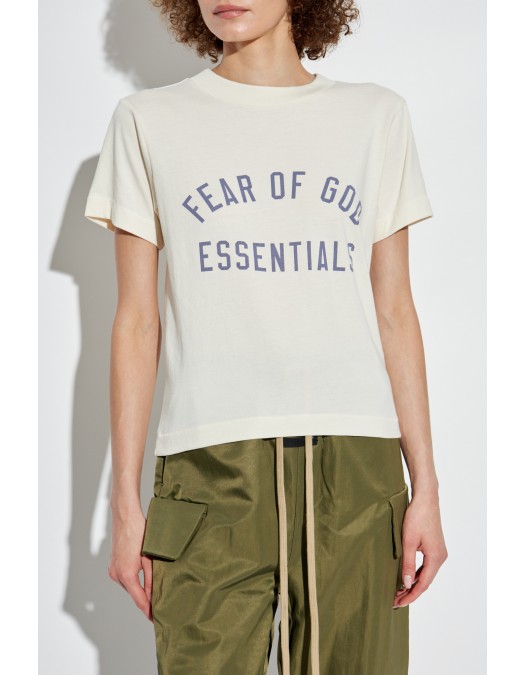 Tricou FEAR OF GOD, Logo Insert, Tri-Blend, Cream - 125BT245442FWSHELL