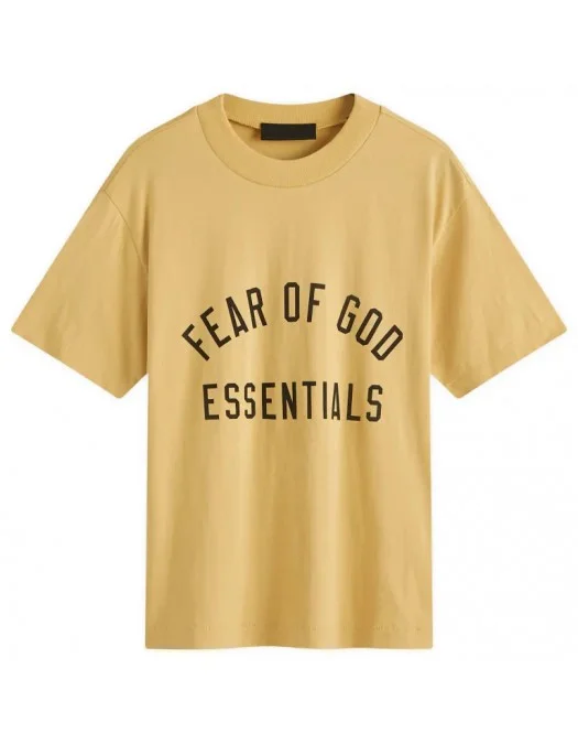 Tricou FEAR OF GOD, Logo Insert, Tri-Blend, Amber - 125BT245443FWAMBER Tricou FEAR OF GOD, Logo Insert, Tri-Blend, Amber - 125BT245443FWAMBER