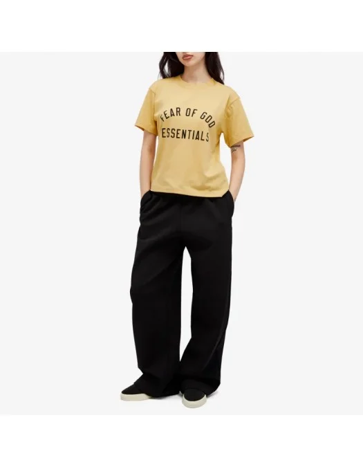 Tricou FEAR OF GOD, Logo Insert, Tri-Blend, Amber - 125BT245443FWAMBER Tricou FEAR OF GOD, Logo Insert, Tri-Blend, Amber - 125BT245443FWAMBER