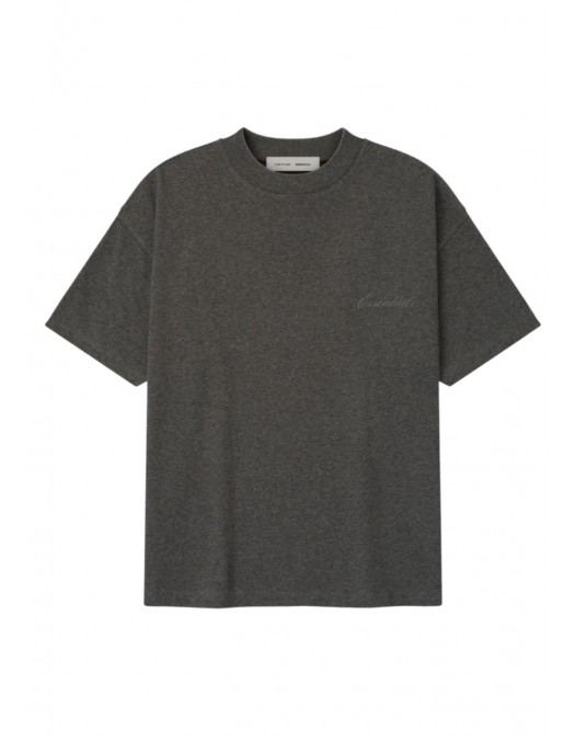 Tricou FEAR OF GOD, Essentials Classic Short Sleeve Tee Charcoal Heather Men - 125HO254191FCHARCOALHEATHER
