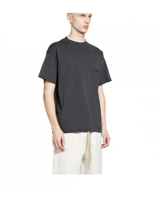 Tricou FEAR OF GOD, embroidered classic short sleeve tee - 125HO254281FVINTAGEBLACK