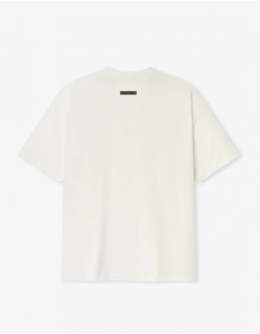 Tricou FEAR OF GOD, embroidered classic short sleeve t-shirt - 125HO254282FIVORY