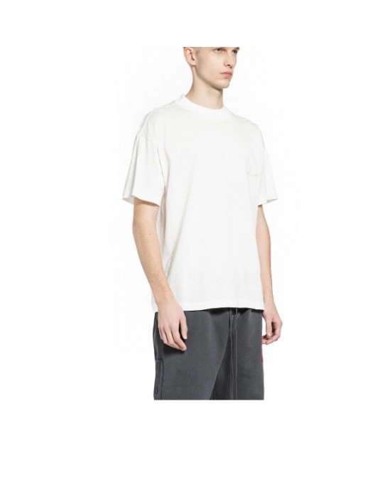 Tricou FEAR OF GOD, embroidered classic short sleeve t-shirt - 125HO254282FIVORY