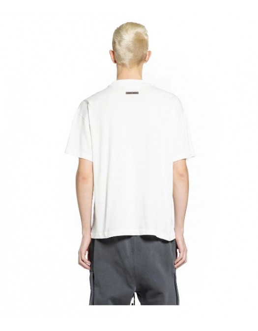 Tricou FEAR OF GOD, embroidered classic short sleeve t-shirt - 125HO254282FIVORY