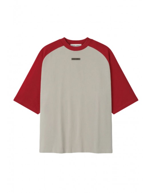 Tricou FEAR OF GOD,Baseball Tee - 125HO254481FSMOKEGREYCRIMSON