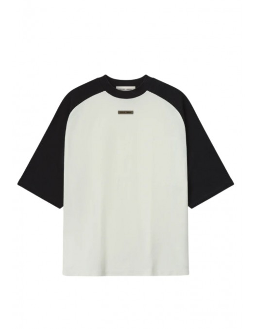 Tricou FEAR OF GOD, Baseball Tee, Baseball fit - 125HO254482FIVORYBODYBLACK