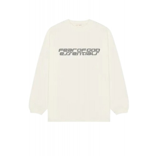 Bluza FEAR OF GOD, 90's long sleeve tee in white - ivory