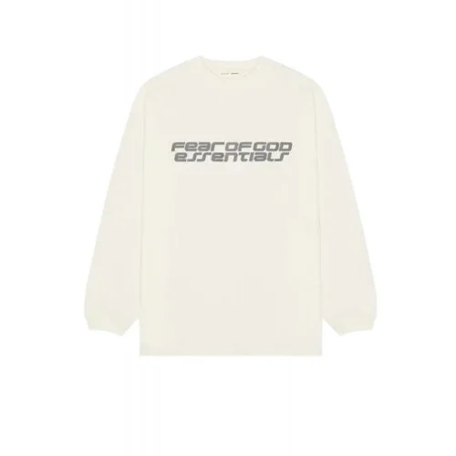Bluza FEAR OF GOD, 90's long sleeve tee in white - ivory