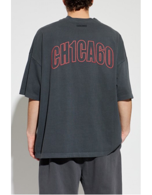 Tricou FEAR OF GOD, Essentials GREY T-shirt with logo - 125HO254562FIRONGREY