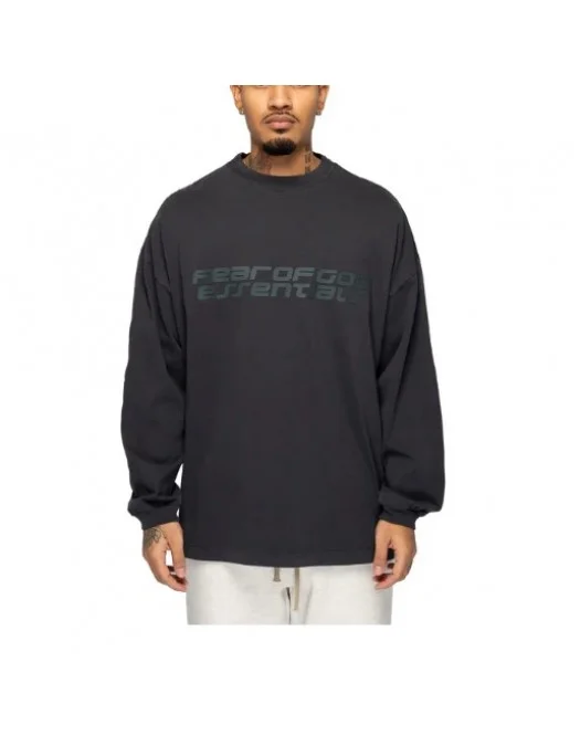 Bluza FEAR OF GOD, 90's Long Sleeve Tee Vintage Black - 125HO254571FVINTAGEBLACK