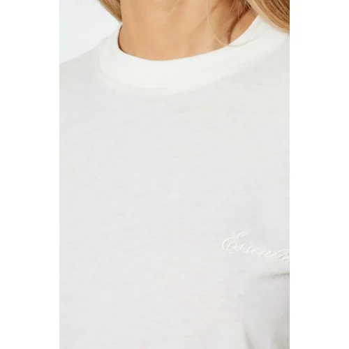 Tricou FEAR OF GOD, embroidered T-shirt, Ivory