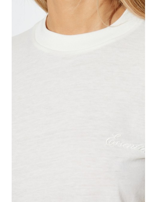 Tricou FEAR OF GOD, embroidered T-shirt, Ivory - 125HO255862FWIVORY