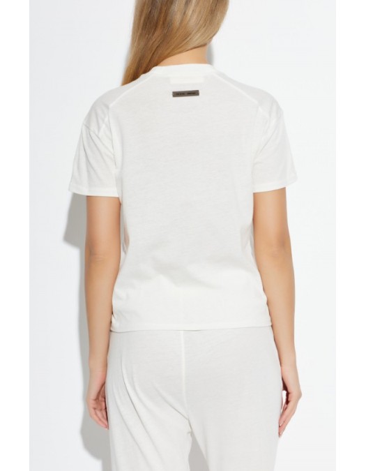 Tricou FEAR OF GOD, embroidered T-shirt, Ivory - 125HO255862FWIVORY
