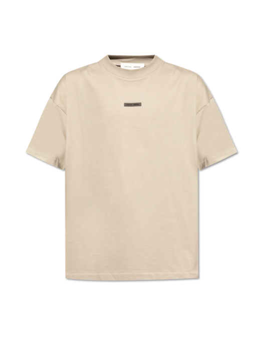 Tricou FEAR OF GOD, Front Logo Insert, Cotton, Beige - 125SP254191FTIMBER Tricou FEAR OF GOD, Front Logo Insert, Cotton, Beige - 125SP254191FTIMBER