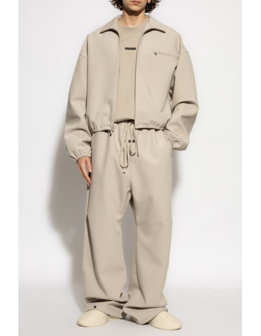 Tricou FEAR OF GOD, Front Logo Insert, Cotton, Beige - 125SP254191FTIMBER Tricou FEAR OF GOD, Front Logo Insert, Cotton, Beige - 125SP254191FTIMBER