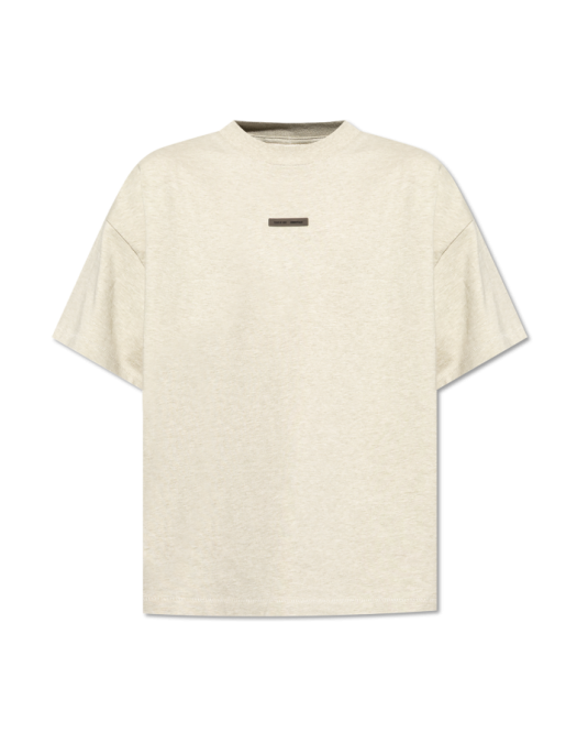 Tricou FEAR OF GOD, Front Logo Insert, Cotton, Stone Beige - 125SP254282FHEATHERSTONE Tricou FEAR OF GOD, Front Logo Insert, Cotton, Stone Beige - 125SP254282FHEATHERSTONE