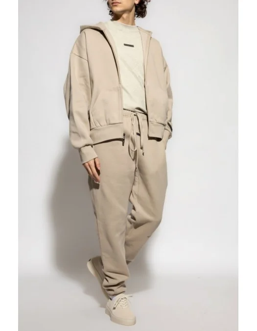 Tricou FEAR OF GOD, Front Logo Insert, Cotton, Stone Beige - 125SP254282FHEATHERSTONE