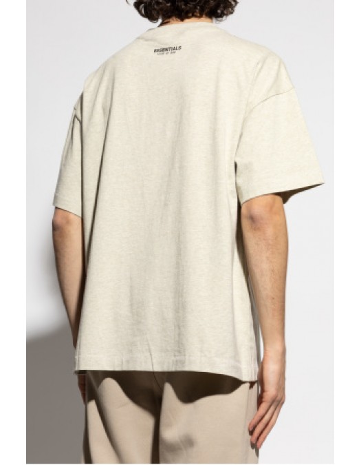 Tricou FEAR OF GOD, Front Logo Insert, Cotton, Stone Beige - 125SP254282FHEATHERSTONE Tricou FEAR OF GOD, Front Logo Insert, Cotton, Stone Beige - 125SP254282FHEATHERSTONE