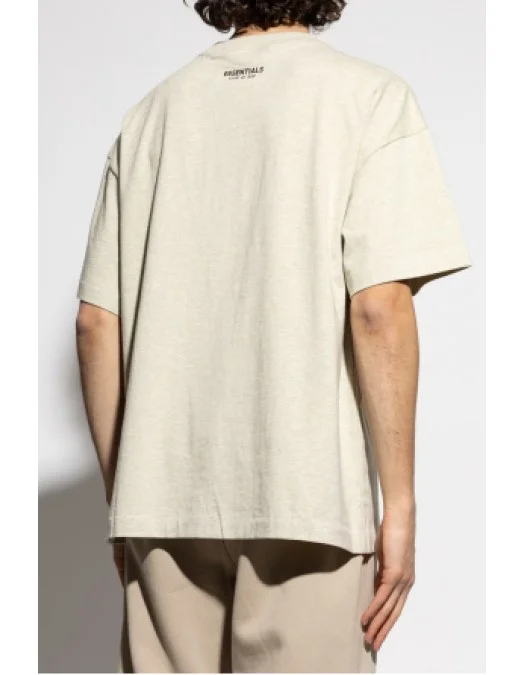 Tricou FEAR OF GOD, Front Logo Insert, Cotton, Stone Beige - 125SP254282FHEATHERSTONE