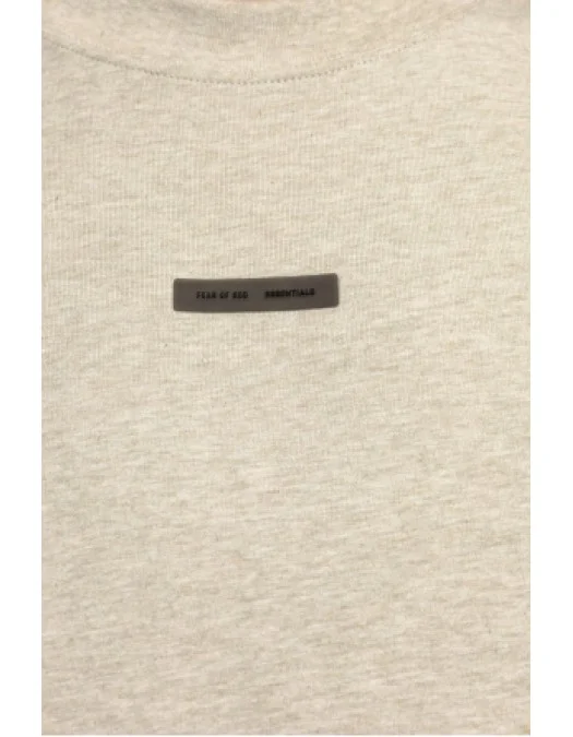 Tricou FEAR OF GOD, Front Logo Insert, Cotton, Stone Beige - 125SP254282FHEATHERSTONE