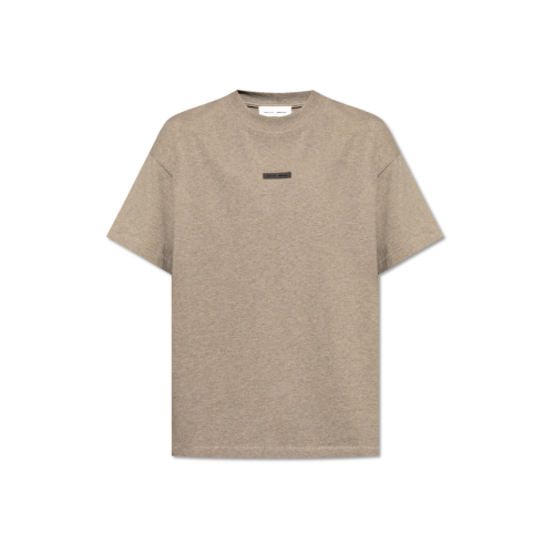 Tricou FEAR OF GOD, Front Logo Insert, Cotton, Grey Tricou FEAR OF GOD, Front Logo Insert, Cotton, Grey
