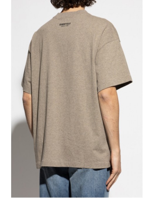 Tricou FEAR OF GOD, Front Logo Insert, Cotton, Grey - 125SP254283FHOMESTEADHEATHER Tricou FEAR OF GOD, Front Logo Insert, Cotton, Grey - 125SP254283FHOMESTEADHEATHER