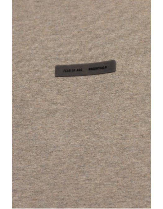 Tricou FEAR OF GOD, Front Logo Insert, Cotton, Grey - 125SP254283FHOMESTEADHEATHER Tricou FEAR OF GOD, Front Logo Insert, Cotton, Grey - 125SP254283FHOMESTEADHEATHER