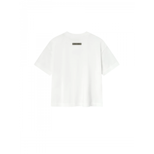 Tricou FEAR OF GOD, Logo Insert, Short, Classic, White Tricou FEAR OF GOD, Logo Insert, Short, Classic, White