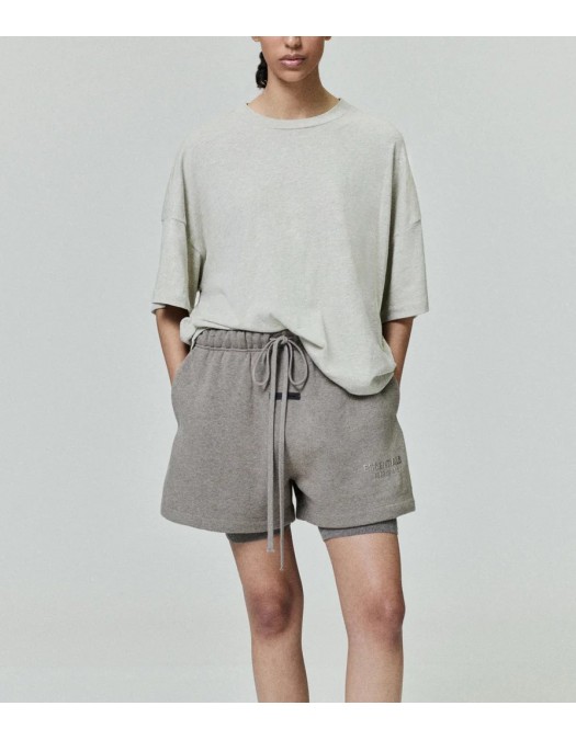 Tricou FEAR OF GOD, Logo Insert, Short, Classic, Grey - 125SP255892FWHEATHERSTONE Tricou FEAR OF GOD, Logo Insert, Short, Classic, Grey - 125SP255892FWHEATHERSTONE