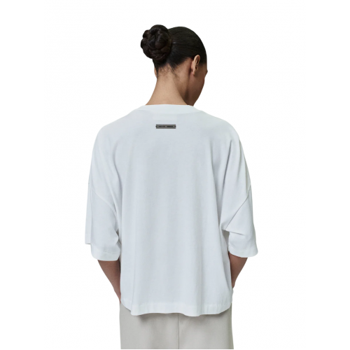 Tricou FEAR OF GOD, Logo Insert, Boxy Design, White Tricou FEAR OF GOD, Logo Insert, Boxy Design, White
