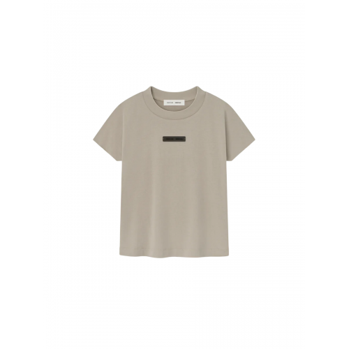 Tricou FEAR OF GOD, Logo Insert, Cap Sleeve, Beige Tricou FEAR OF GOD, Logo Insert, Cap Sleeve, Beige