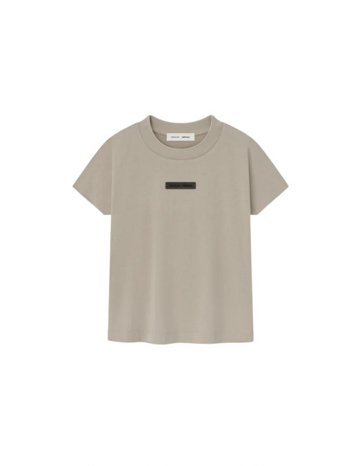 Tricou FEAR OF GOD, Logo Insert, Cap Sleeve, Beige - 125SP257121FWTIMBER Tricou FEAR OF GOD, Logo Insert, Cap Sleeve, Beige - 125SP257121FWTIMBER