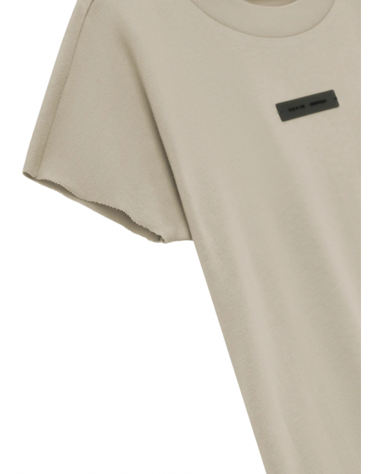 Tricou FEAR OF GOD, Logo Insert, Cap Sleeve, Beige - 125SP257121FWTIMBER Tricou FEAR OF GOD, Logo Insert, Cap Sleeve, Beige - 125SP257121FWTIMBER