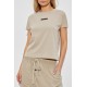 Tricou FEAR OF GOD, Logo Insert, Cap Sleeve, Beige - 125SP257121FWTIMBER