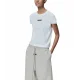 Tricou FEAR OF GOD, Logo Insert, Cap Sleeve , White - 125SP257124FWCLOUDWHITE Tricou FEAR OF GOD, Logo Insert, Cap Sleeve , White - 125SP257124FWCLOUDWHITE