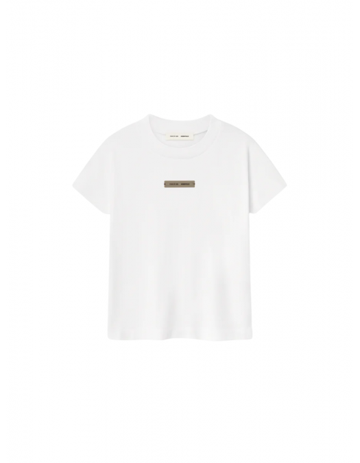 Tricou FEAR OF GOD, Logo Insert, Cap Sleeve , White - 125SP257124FWCLOUDWHITE Tricou FEAR OF GOD, Logo Insert, Cap Sleeve , White - 125SP257124FWCLOUDWHITE