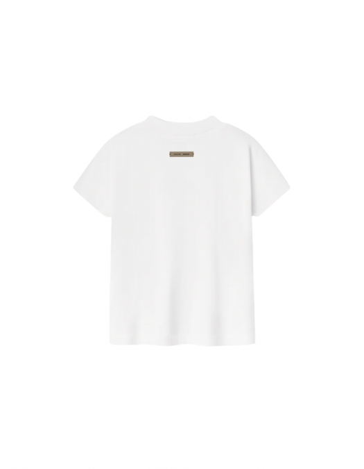 Tricou FEAR OF GOD, Logo Insert, Cap Sleeve , White - 125SP257124FWCLOUDWHITE Tricou FEAR OF GOD, Logo Insert, Cap Sleeve , White - 125SP257124FWCLOUDWHITE