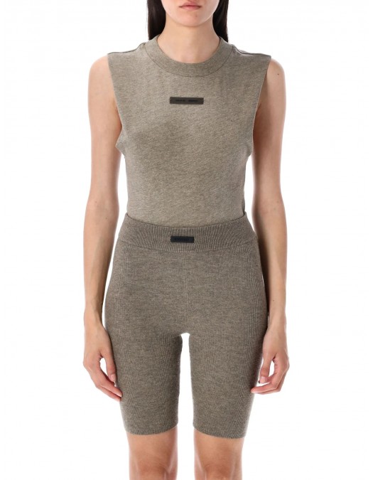 Body FEAR OF GOD, Logo Plaque, Sleeveless, Grey - 125SP257133FWHOMESTEADHEATHER Body FEAR OF GOD, Logo Plaque, Sleeveless, Grey - 125SP257133FWHOMESTEADHEATHER