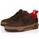 Sneakers CHRISTIAN LOUBOUTIN,  Reversed calf leather - Cafe - Men - 12600237164