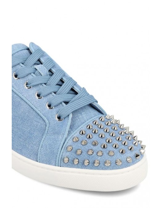 Sneakers CHRISTIAN LOUBOUTIN, Louis Junior Spikes Sneakers, Bleu - 12606373393